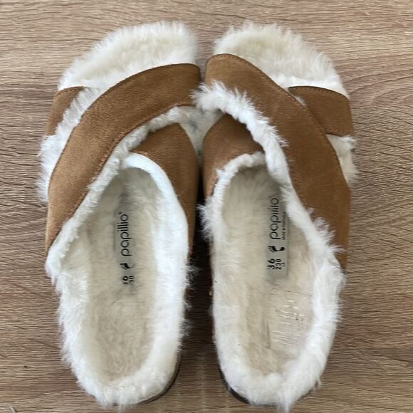 New Papillio by Birkenstock Daytona shearling Sandals - Picture 3 of 9